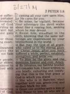 My New Testament given to me by my parents in 1996